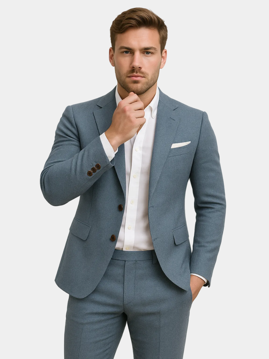 LAURENT MONACO | ENSEMBLE COSTUME LIN POUR HOMMES