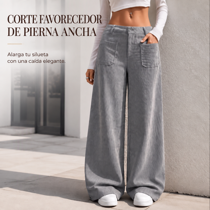 Ali | Pantalón ancho y casual de corte holgado para mujer