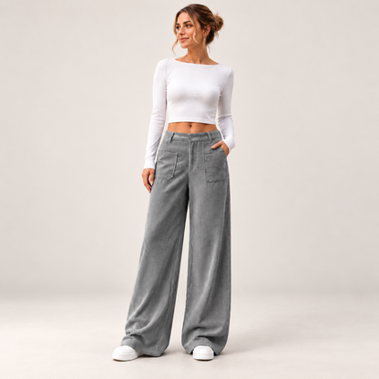 Ali | Pantalón ancho y casual de corte holgado para mujer