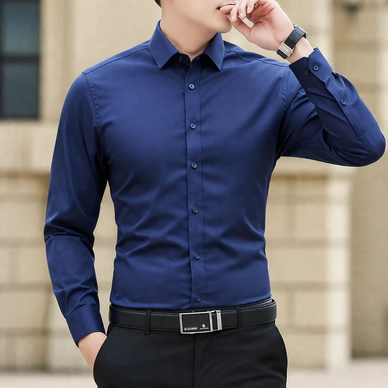 LAURENT MONACO | CHEMISE CLASSIQUE COUPE SLIM POUR HOMME