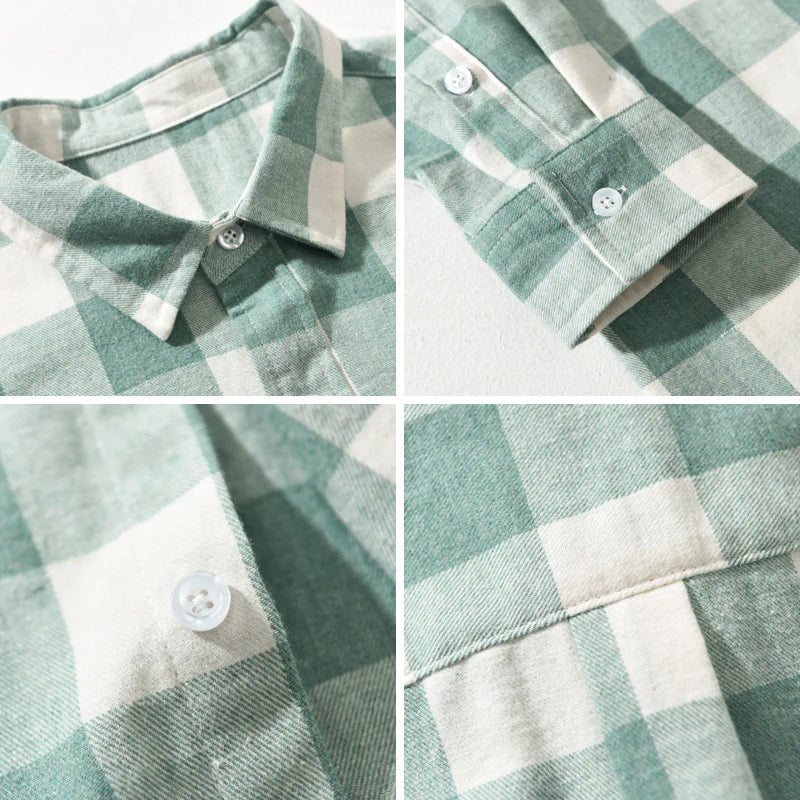 LAURENT MONACO | CHEMISE À CARREAUX EN COTON POUR HOMME