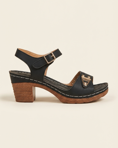 Mia | Sandalias de tacón ancho