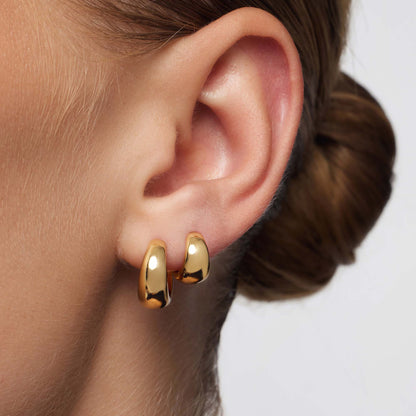 Alejandra | Aretes de aro gruesos mini