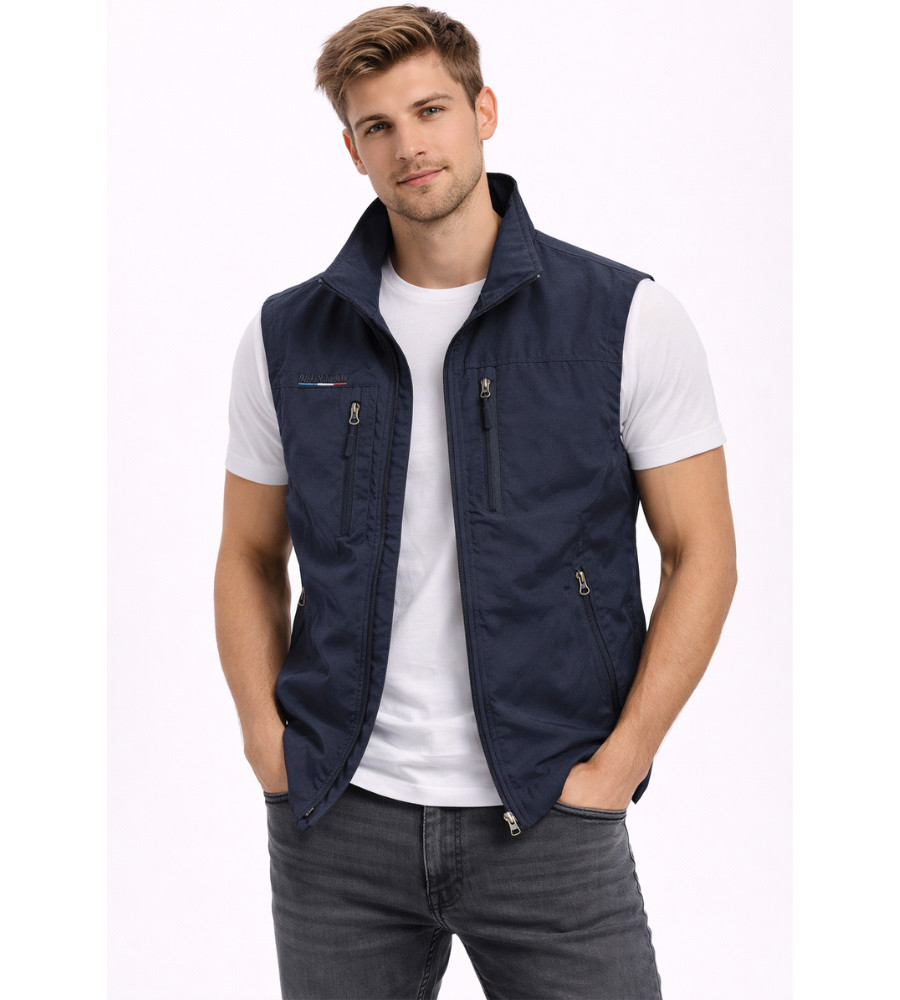 LAURENT MONACO | GILET ZIP EXTERIEUR POUR HOMMES