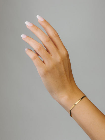 Renata | Pulsera de cadena plana