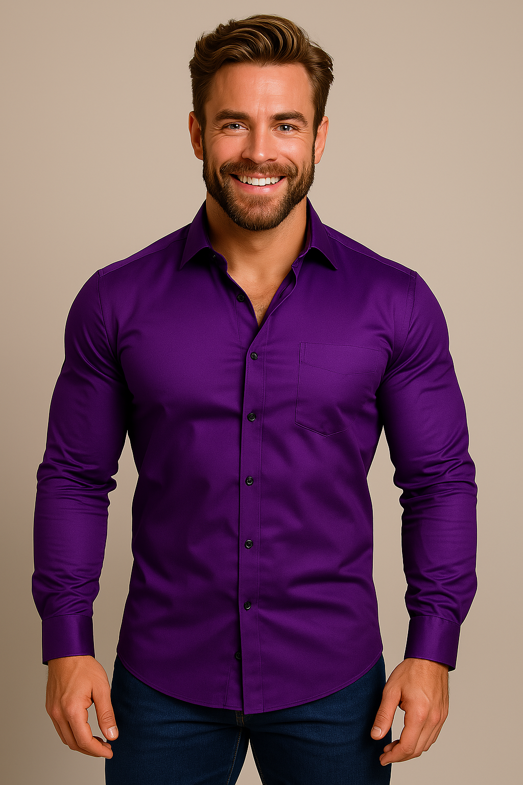 LAURENT MONACO | CHEMISE STRETCH POUR HOMMES