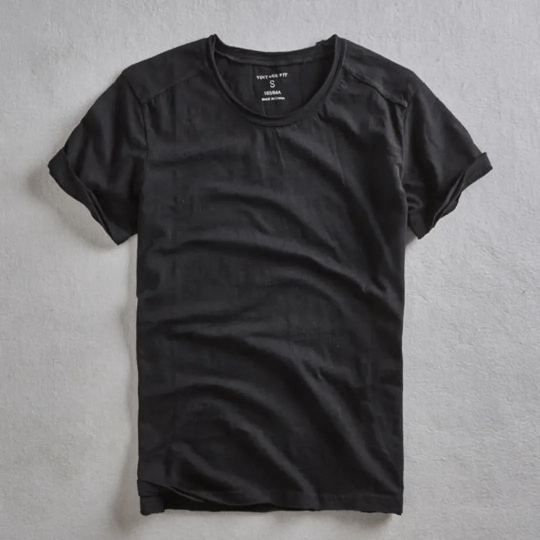 LAURENT MONACO | T-SHIRT EN COTON SLUB POUR HOMMES