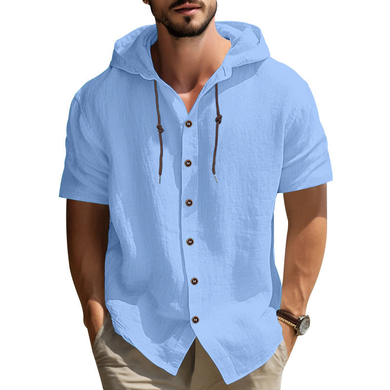 LAURENT MONACO | CHEMISE D'ÉTÉ À CAPUCHE POUR HOMMES