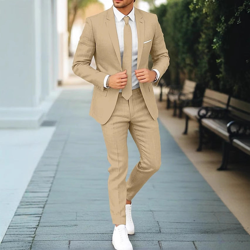 LAURENT MONACO | COSTUME EN LIN D'ÉTÉ POUR HOMMES