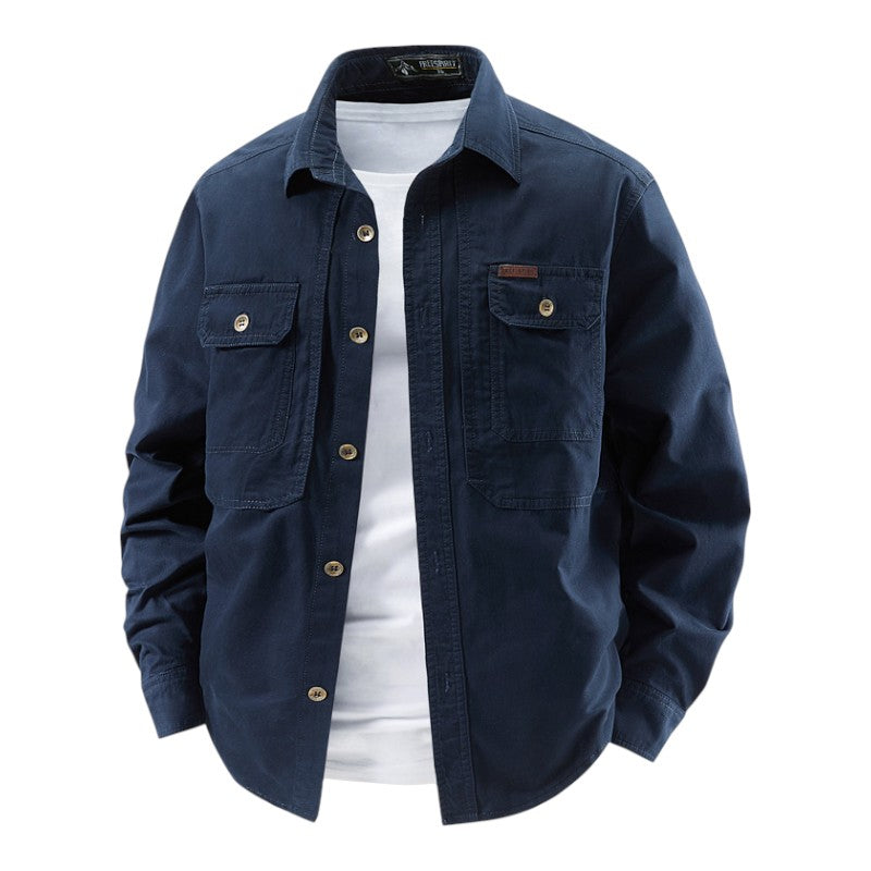 MATTEO | CAMISA UTILITARIA DE MANGA LARGA PARA HOMBRE