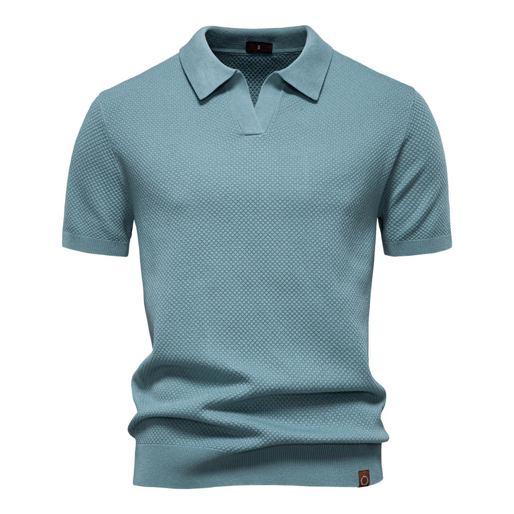LAURENT MONACO | POLO EN MAILLE TEXTURÉE POUR HOMME