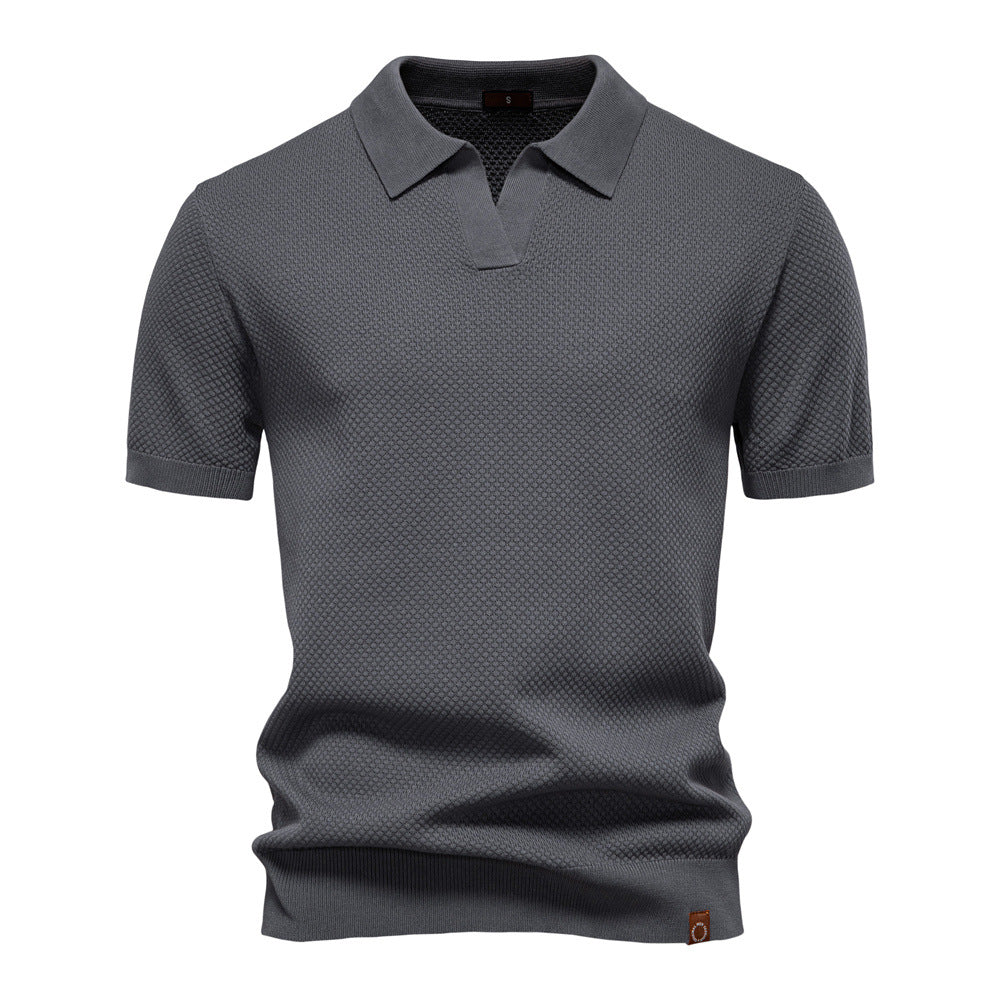 LAURENT MONACO | POLO EN MAILLE TEXTURÉE POUR HOMME