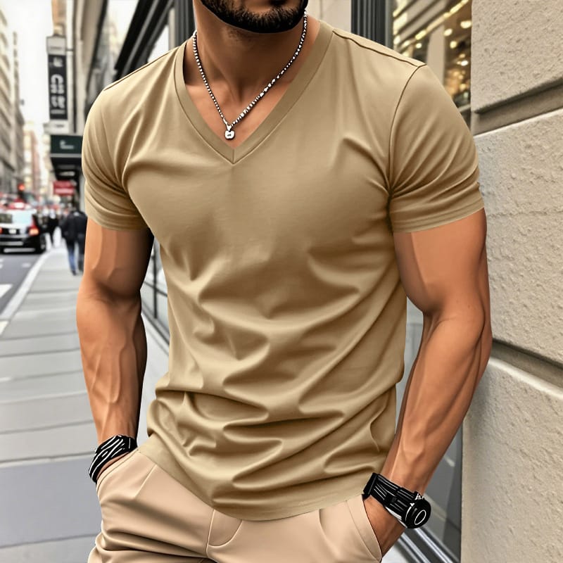 LAURENT MONACO | CHEMISE EN TISSU TACTILE COTON POUR HOMMES