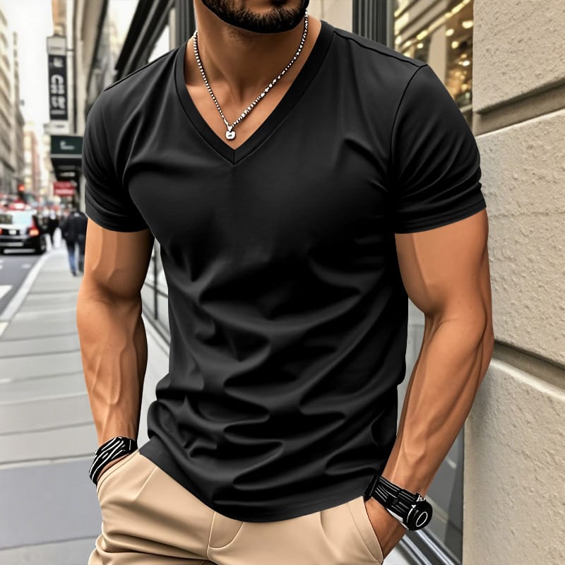 LAURENT MONACO | CHEMISE EN TISSU TACTILE COTON POUR HOMMES