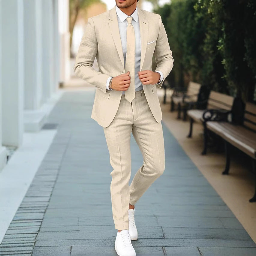 LAURENT MONACO | COSTUME EN LIN D'ÉTÉ POUR HOMMES