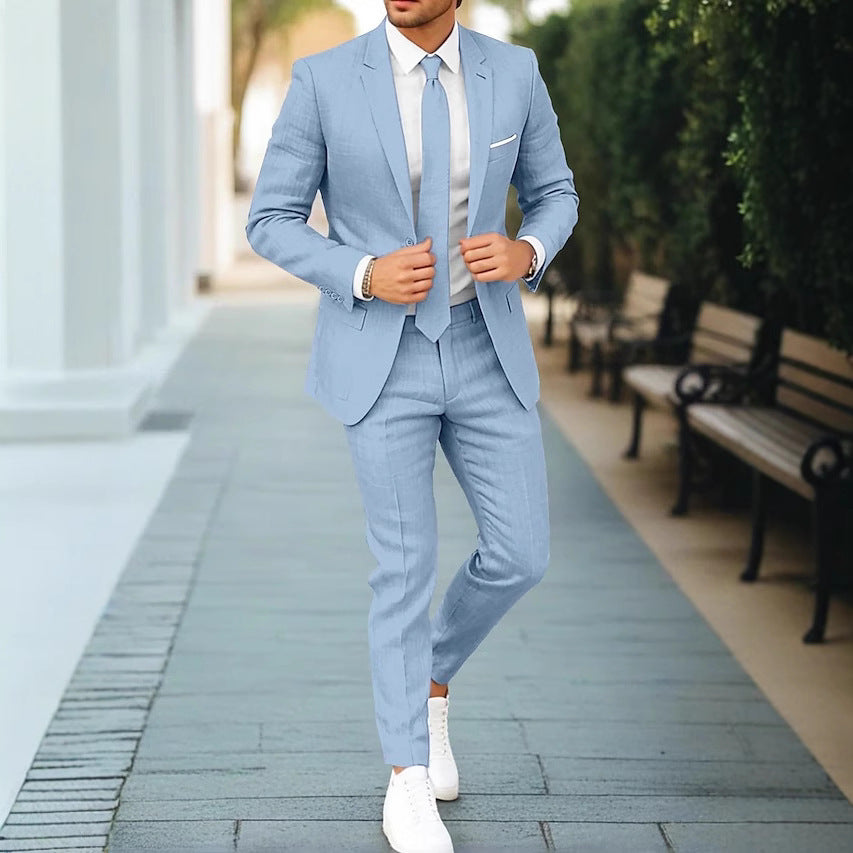 LAURENT MONACO | COSTUME EN LIN D'ÉTÉ POUR HOMMES