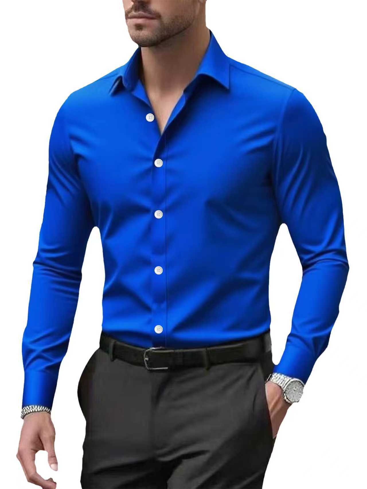 LAURENT MONACO | CHEMISE D'AFFAIRES À MANCHES LONGUES POUR HOMMES