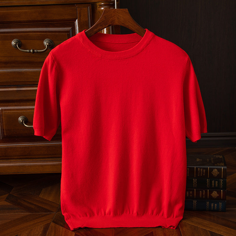 LAURENT MONACO | T-SHIRT EN MAILLE REFINÉ POUR HOMMES