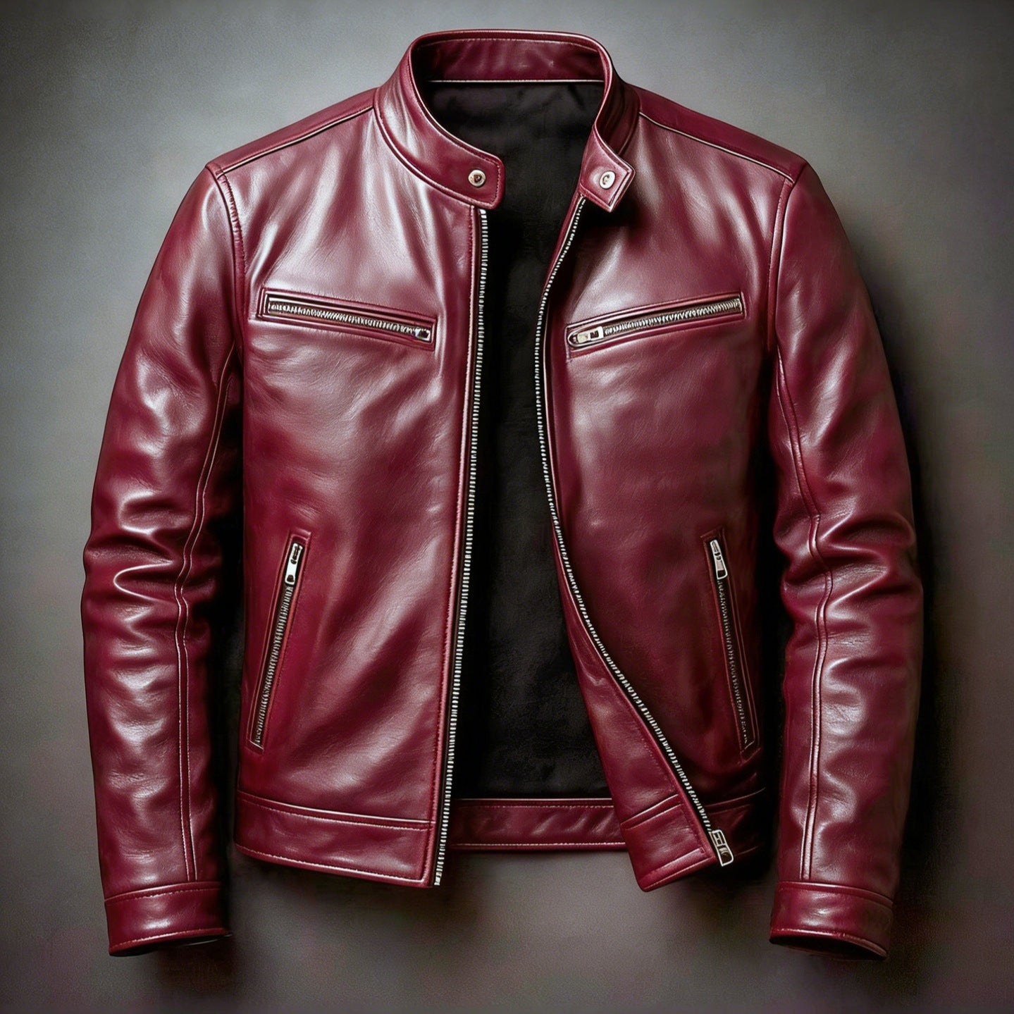 LAURENT MONACO | VESTE MOTO MINIMALISTE POUR HOMMES