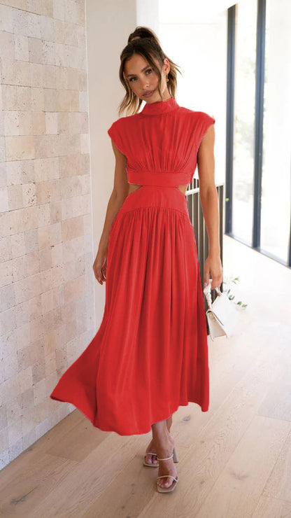 Rosa | Vestido midi con aberturas