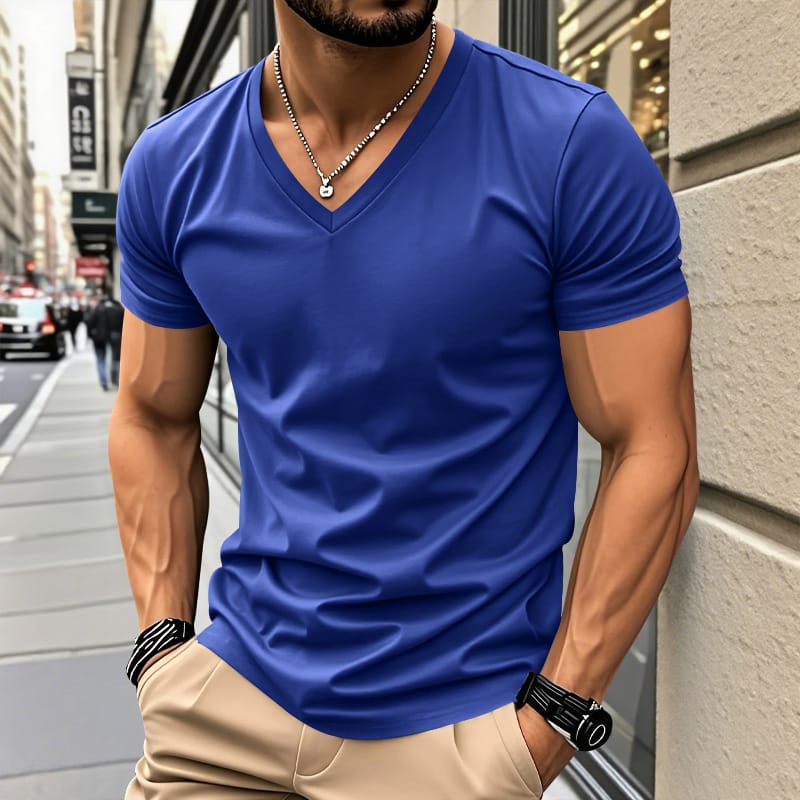 LAURENT MONACO | CHEMISE EN TISSU TACTILE COTON POUR HOMMES