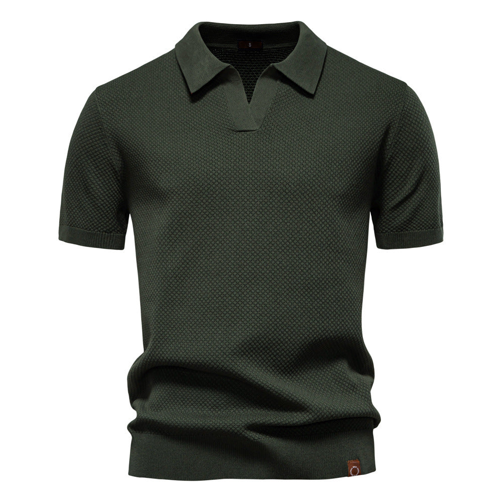LAURENT MONACO | POLO EN MAILLE TEXTURÉE POUR HOMME