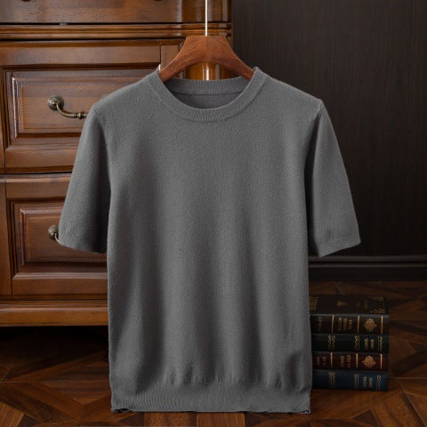 LAURENT MONACO | T-SHIRT EN MAILLE REFINÉ POUR HOMMES