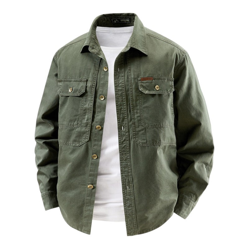 MATTEO | CAMISA UTILITARIA DE MANGA LARGA PARA HOMBRE