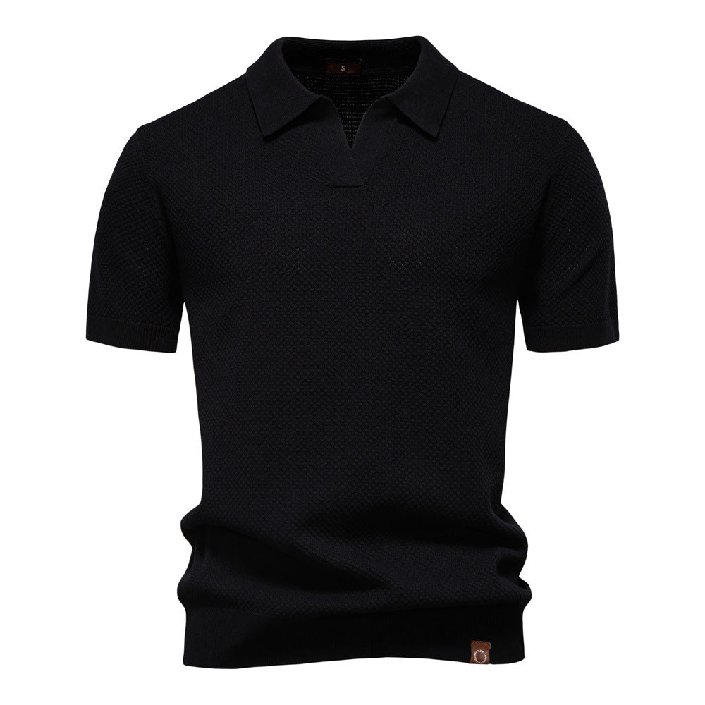 LAURENT MONACO | POLO EN MAILLE TEXTURÉE POUR HOMME