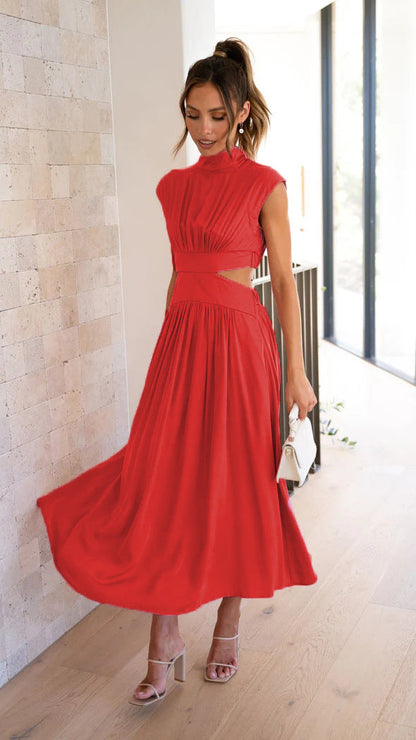 Rosa | Vestido midi con aberturas