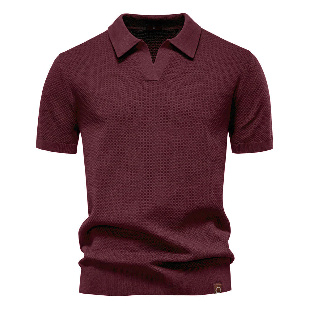 LAURENT MONACO | POLO EN MAILLE TEXTURÉE POUR HOMME
