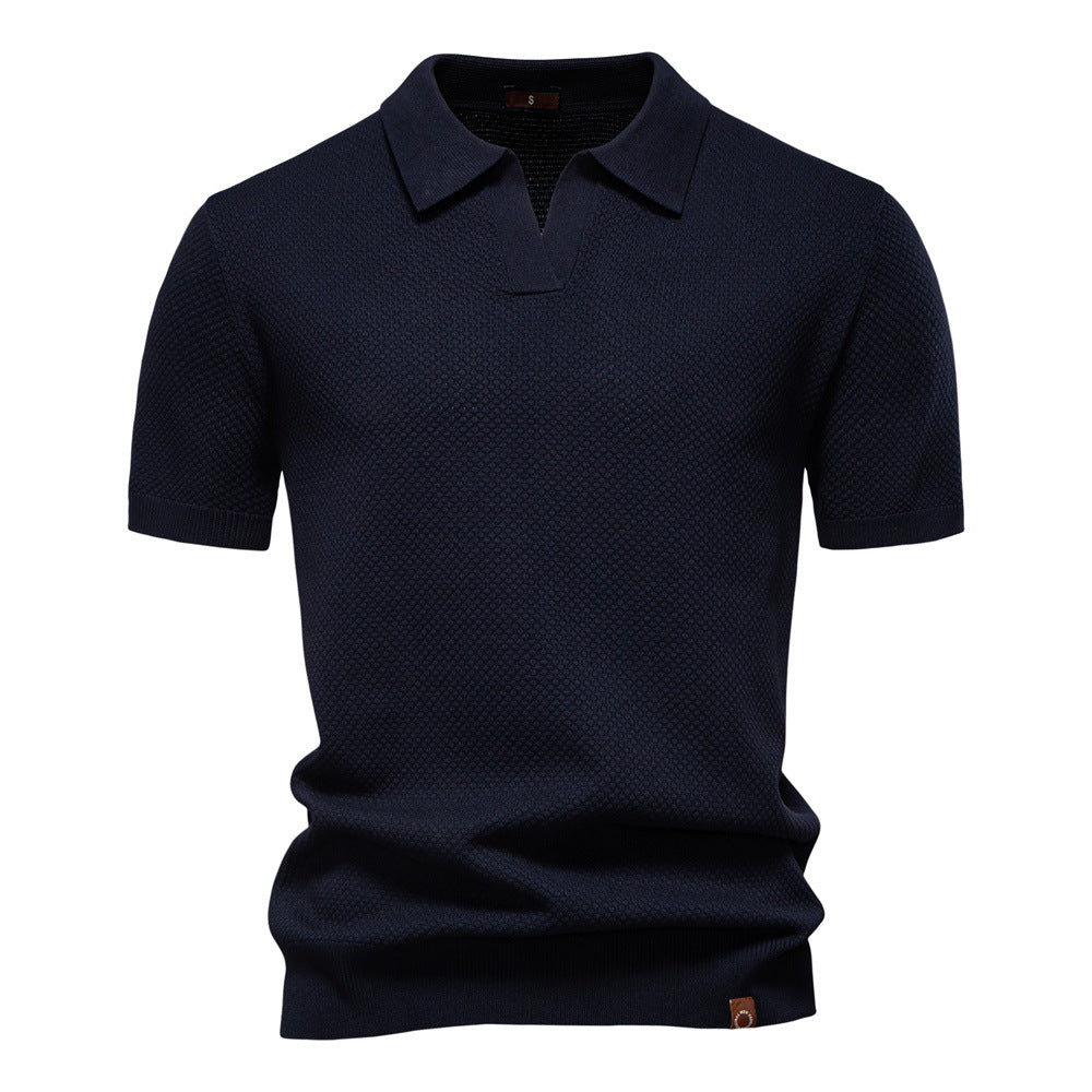 LAURENT MONACO | POLO EN MAILLE TEXTURÉE POUR HOMME