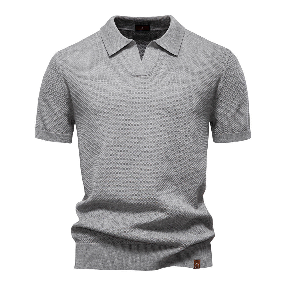 LAURENT MONACO | POLO EN MAILLE TEXTURÉE POUR HOMME