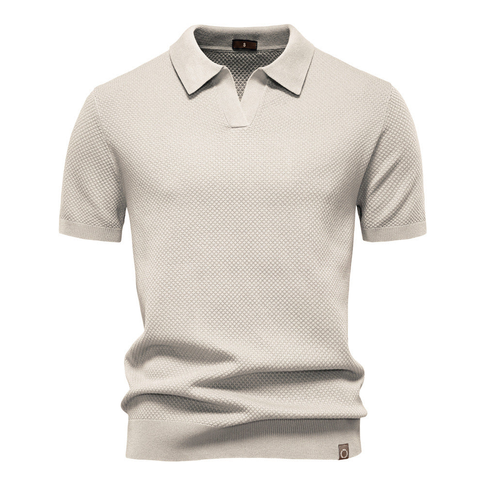 LAURENT MONACO | POLO EN MAILLE TEXTURÉE POUR HOMME