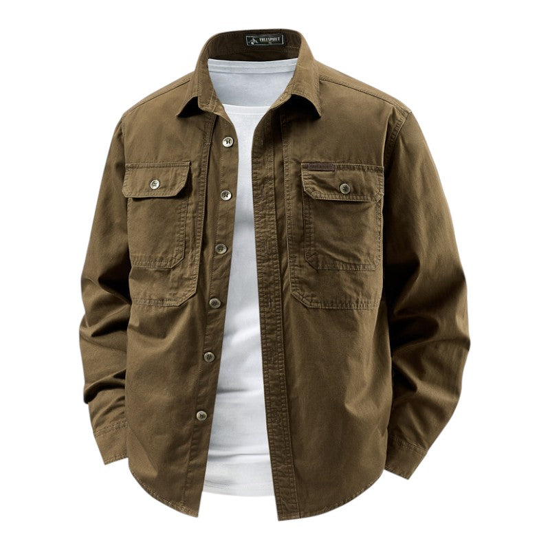 MATTEO | CAMISA UTILITARIA DE MANGA LARGA PARA HOMBRE