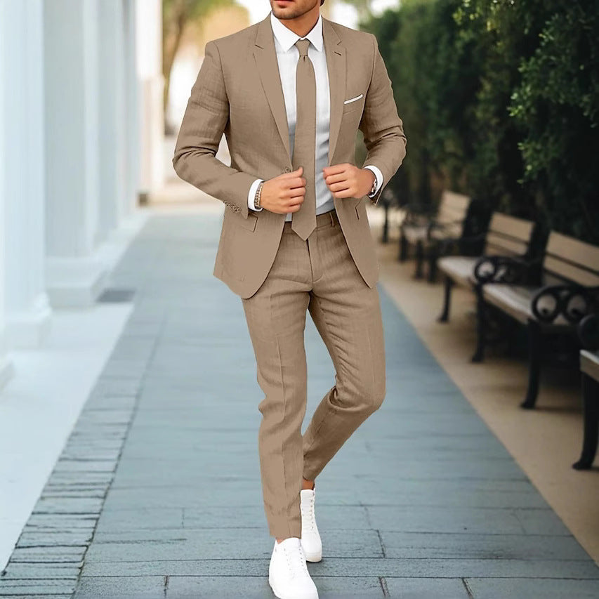 LAURENT MONACO | COSTUME EN LIN D'ÉTÉ POUR HOMMES