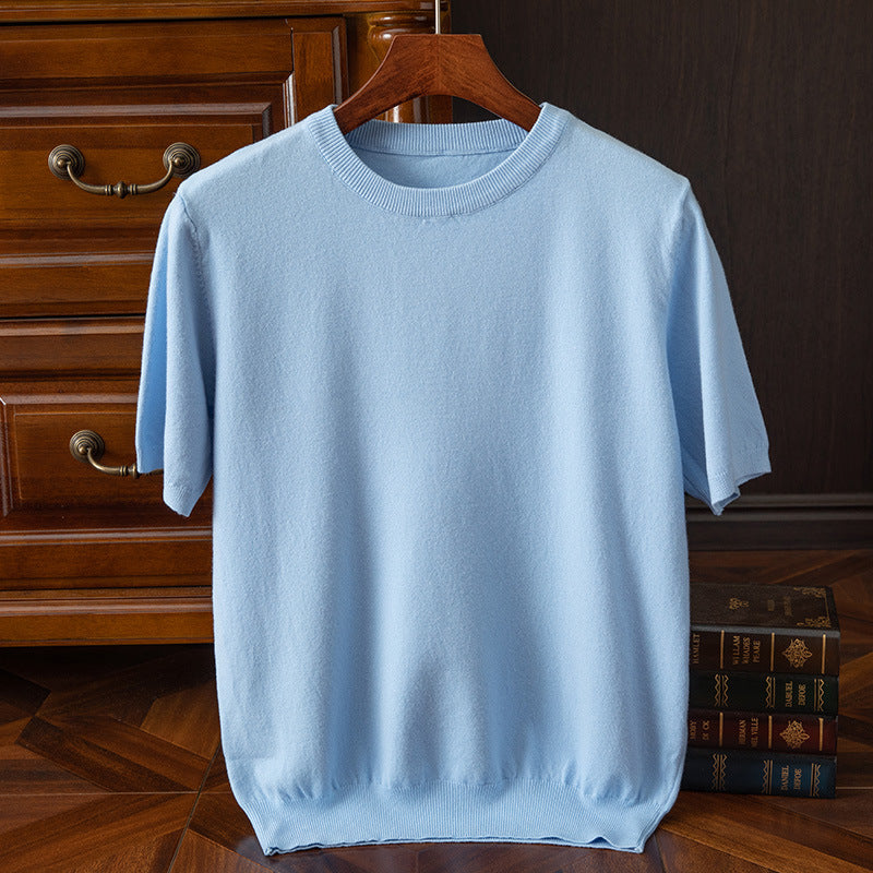 LAURENT MONACO | T-SHIRT EN MAILLE REFINÉ POUR HOMMES
