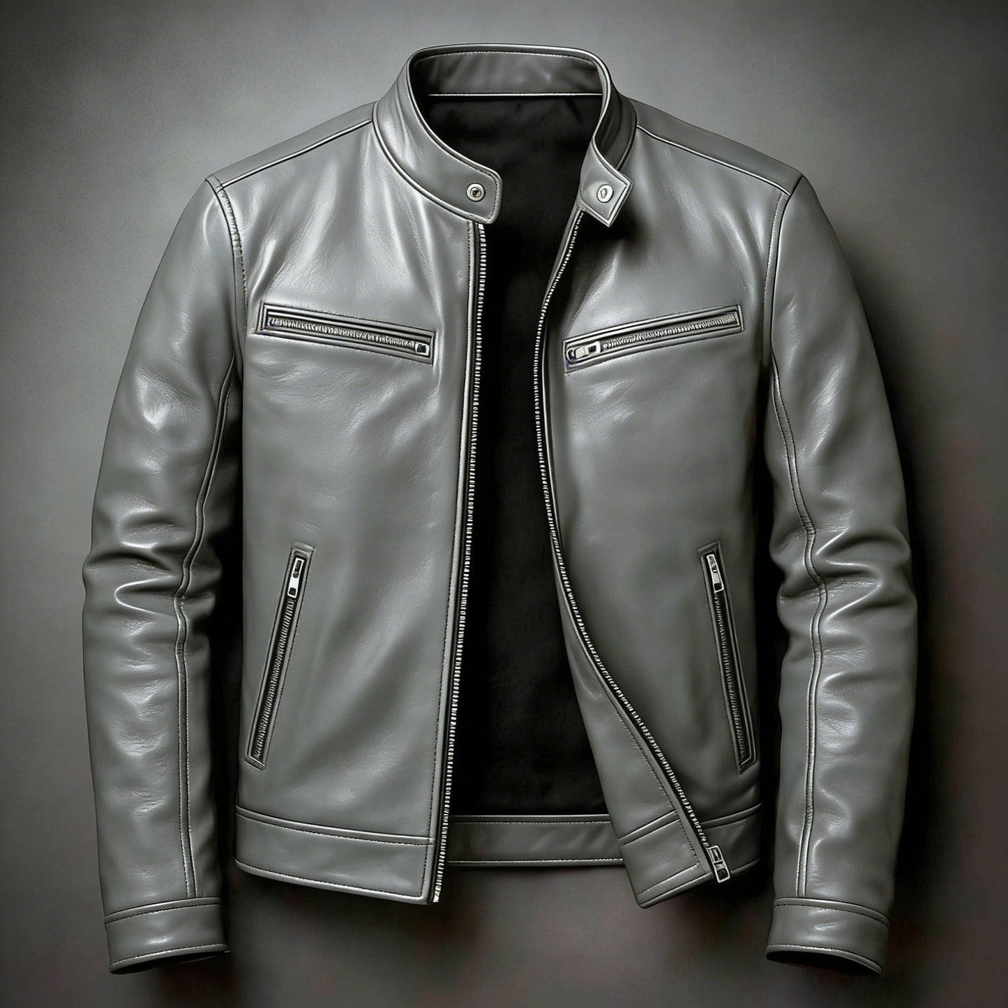 LAURENT MONACO | VESTE MOTO MINIMALISTE POUR HOMMES