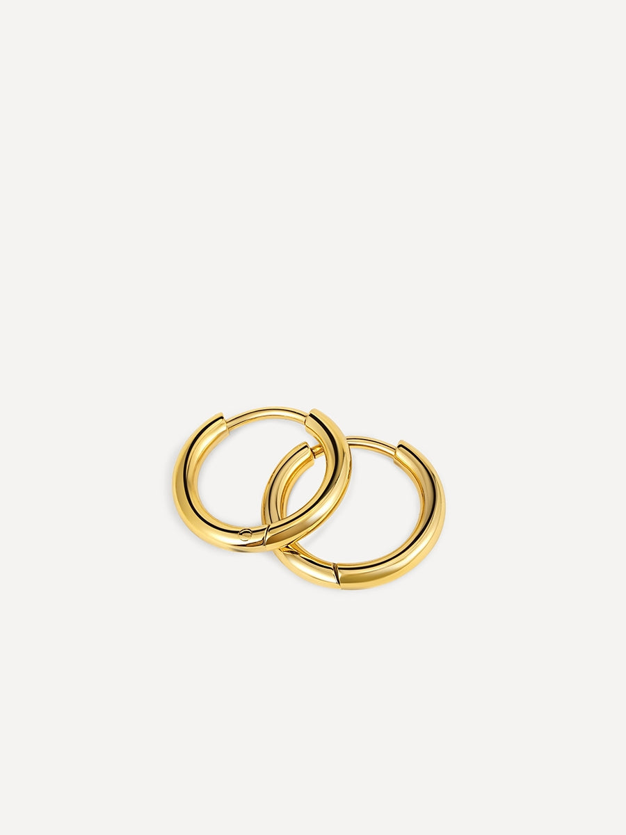 Lucía | Aretes de aro minimalistas