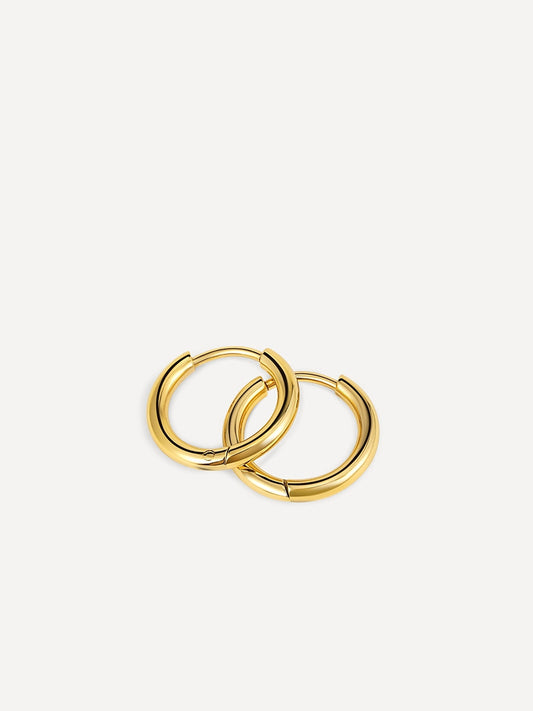 Lucía | Aretes de aro minimalistas