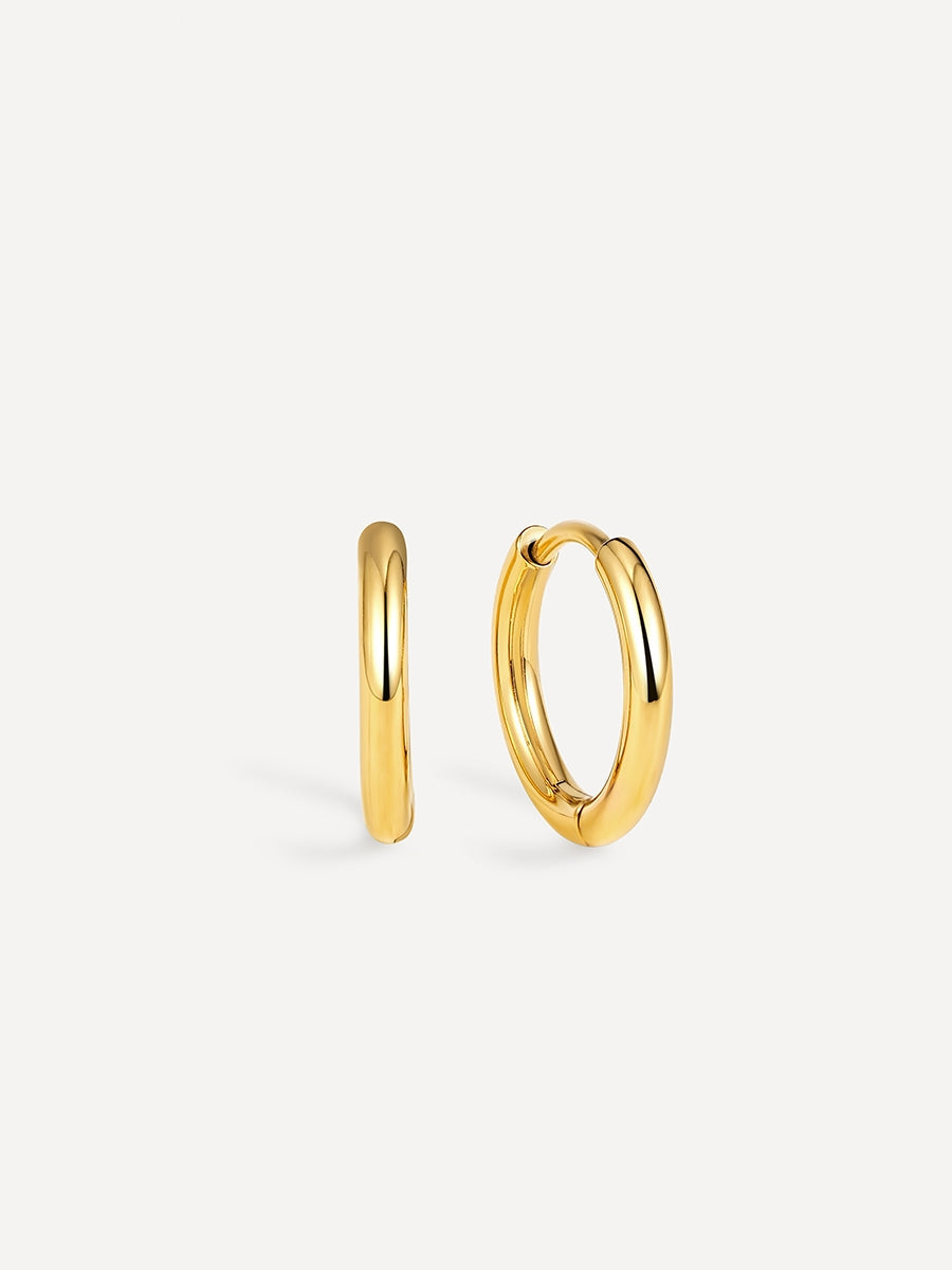 Lucía | Aretes de aro minimalistas
