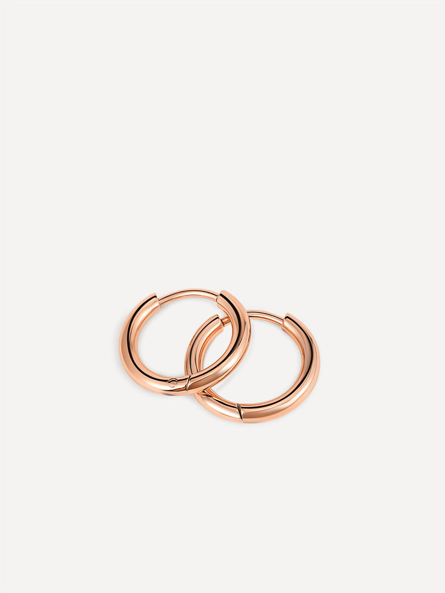 Lucía | Aretes de aro minimalistas