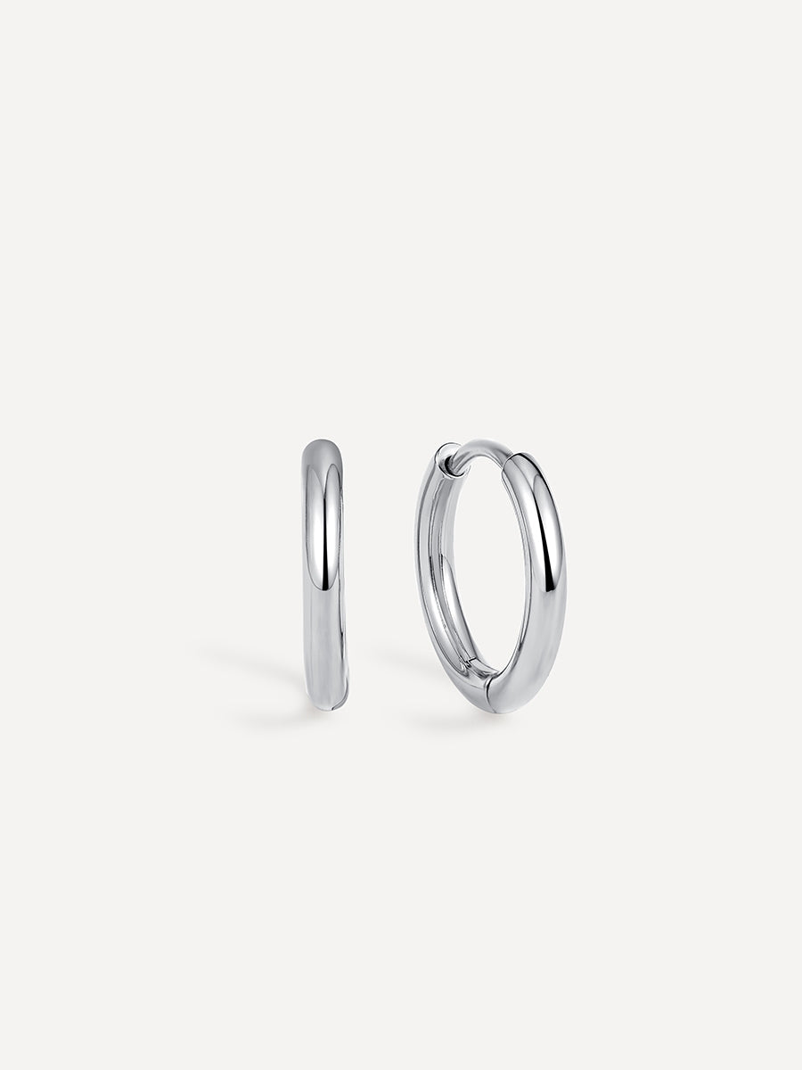 Lucía | Aretes de aro minimalistas