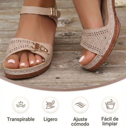 Mia | Sandalias de tacón ancho