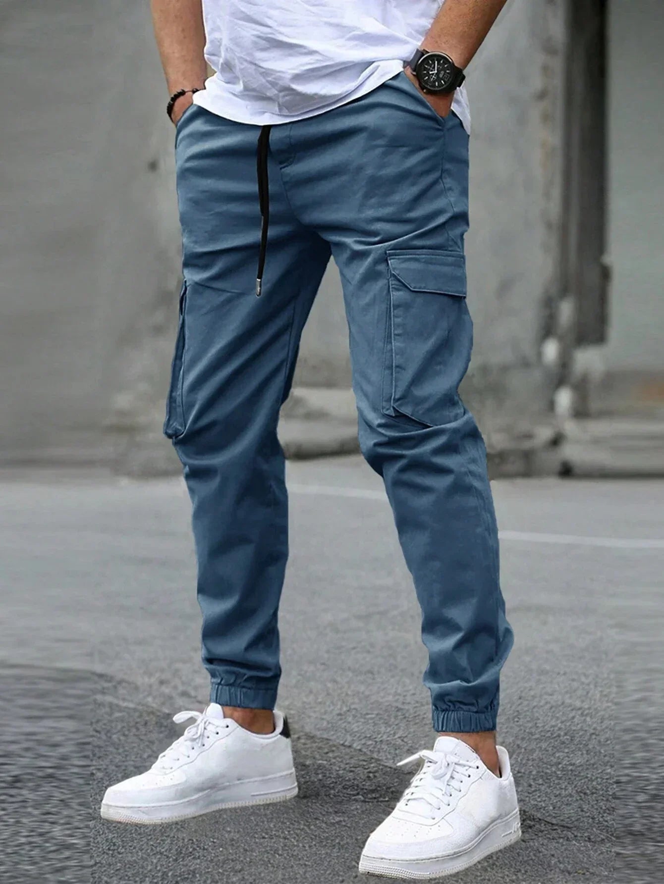 LAURENT MONACO | PANTALONS CARGO SLIM POUR HOMMES