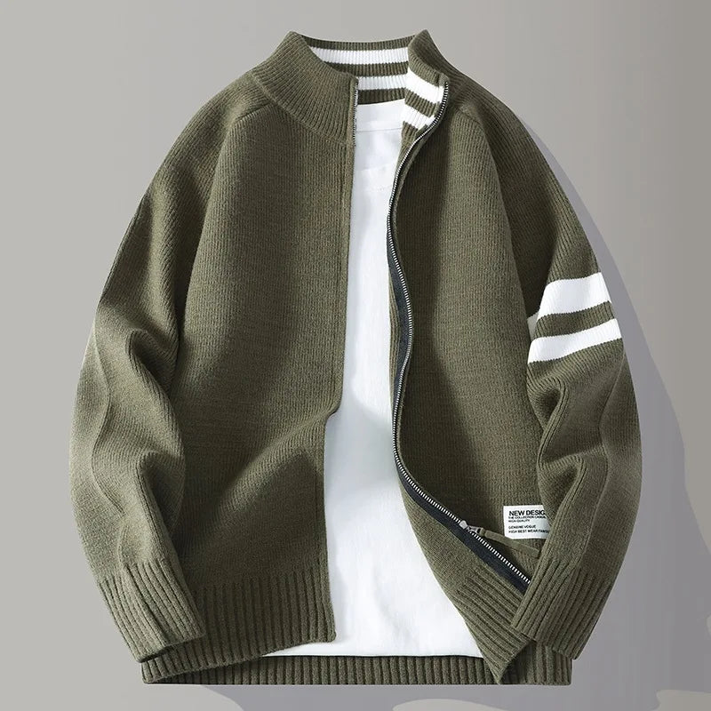 LAURENT MONACO | PULL ZIPPÉ EN TRICOT POUR HOMMES