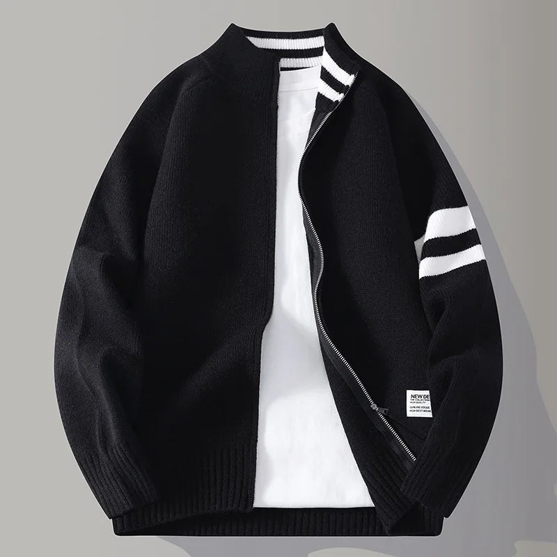 LAURENT MONACO | PULL ZIPPÉ EN TRICOT POUR HOMMES