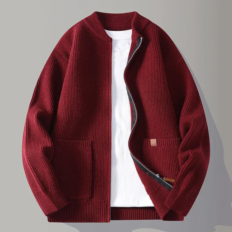 LAURENT MONACO | VESTE À ZIP RIBBÉE POUR HOMMES