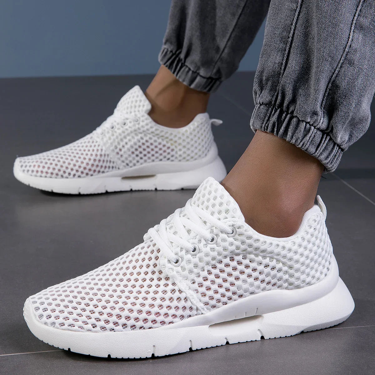 LAURENT MONACO | BASKETS DE MARCHE EN MAILLE POUR HOMMES