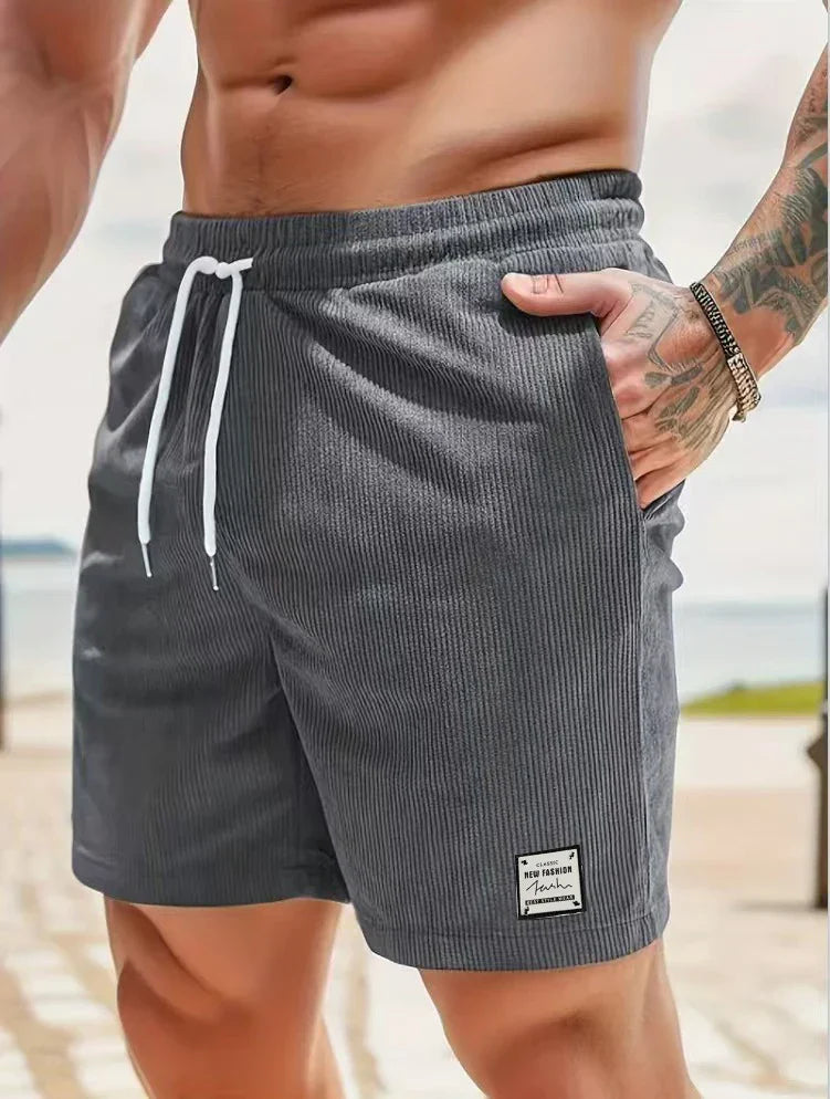 LAURENT MONACO | SHORT D'ÉTÉ EN VELOURS COURRU POUR HOMMES